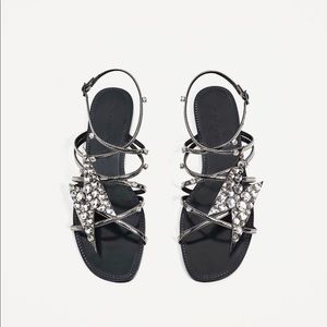 Zara Lightning Bolt Sandals
